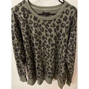 Lucky brand leopard long sleeve shirt